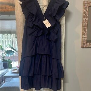 Simply Southern Deep Blue Gathered Dress